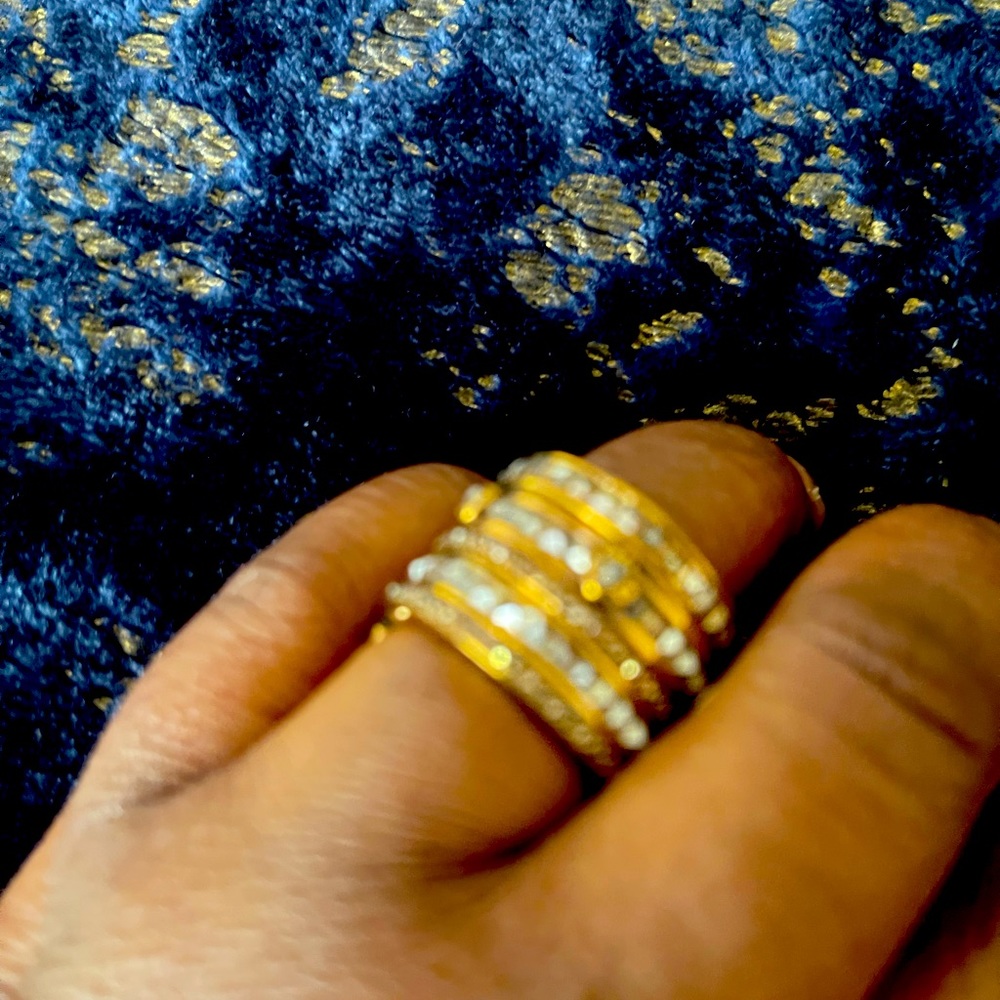 Henri Bendel stacked ring size 8